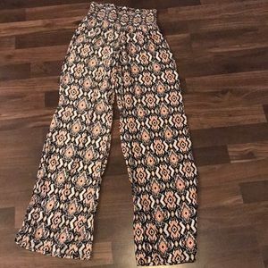 Coral stretchy fashion pants